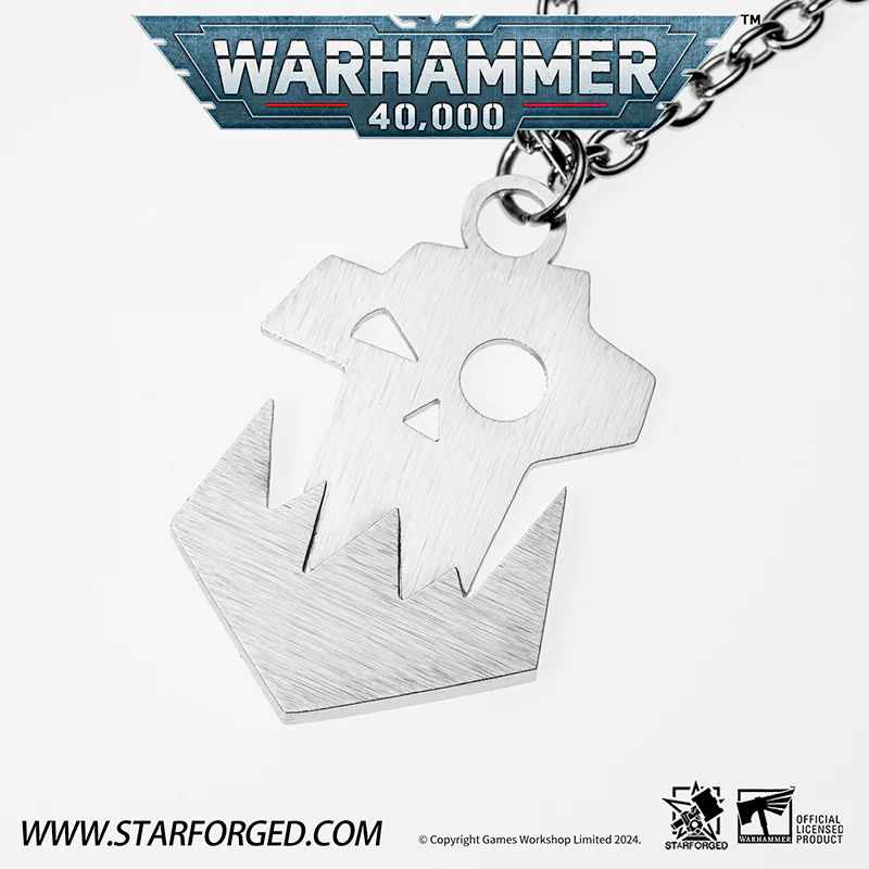 Warhammer 40K Faction Icon Orks Necklace Greenskins Space Orcs by Starforged - Image 2