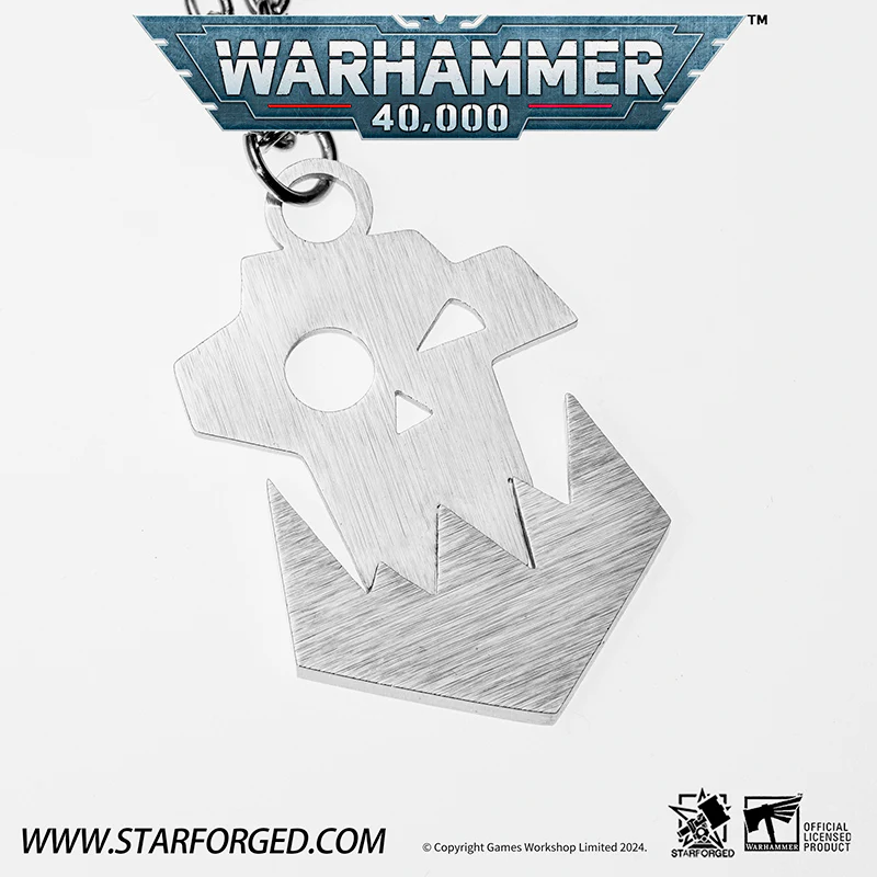 Warhammer 40K Faction Icon Orks Necklace Greenskins Space Orcs by Starforged - Image 3