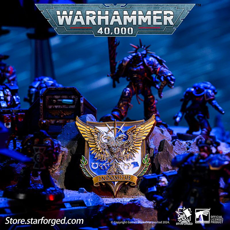 Starforged Brooch Roboute Guilliman Indomitus Crusade Campaign Badge Pin Badge Warhammer 40000 - Image 3