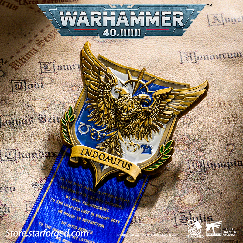 Starforged Brooch Roboute Guilliman Indomitus Crusade Campaign Badge Pin Badge Warhammer 40000 - Image 4