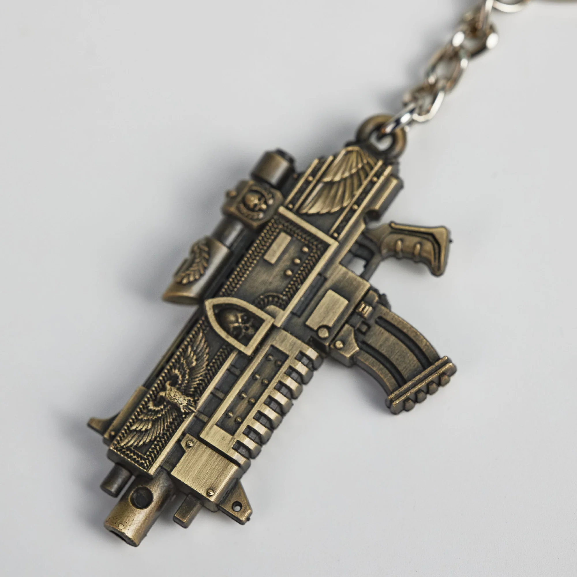 Warhammer Space Marine Weapon Master crafted Bolt Rifle Keychain Starforged - Image 5