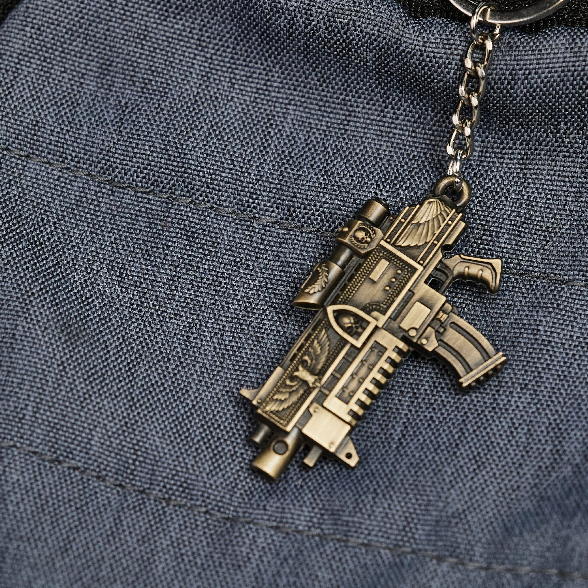 Warhammer Space Marine Weapon Master crafted Bolt Rifle Keychain Starforged - Image 6