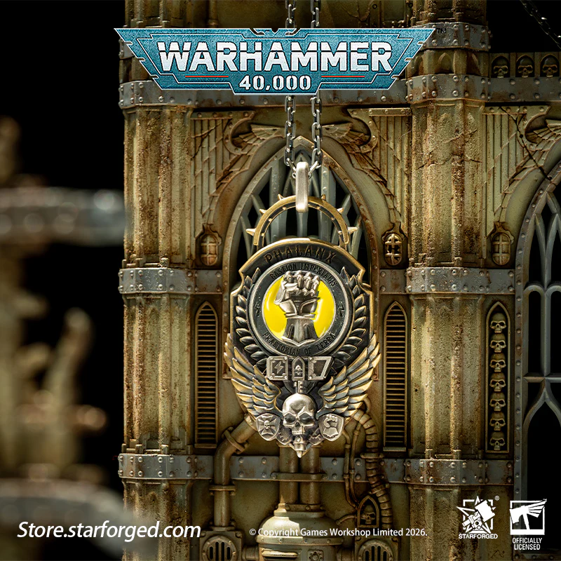 Warhammer 40K Imperial Fists Hammer of Phalanx Pendant Rogal Dorn Necklace Starforged - Image 4