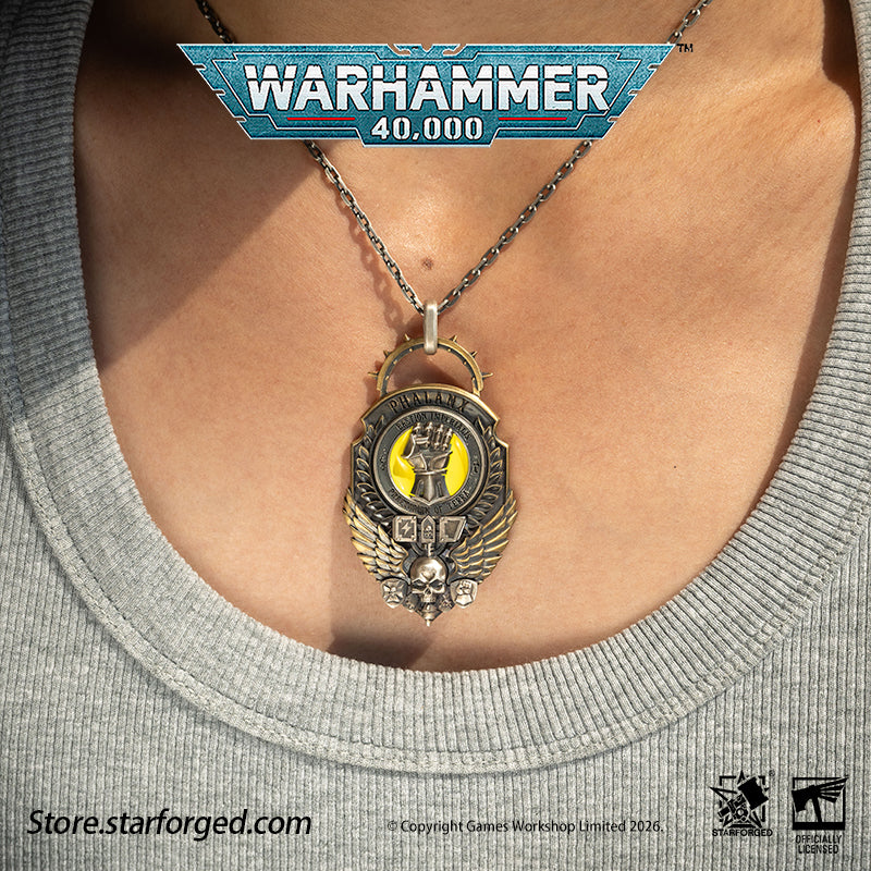 Warhammer 40K Imperial Fists Hammer of Phalanx Pendant Rogal Dorn Necklace Starforged - Image 5