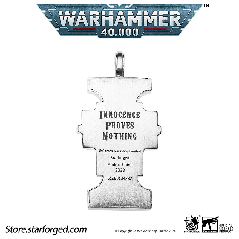 Warhammer 40K Inquisition Seal of the Holy Ordos Silver Pendant by Starforged - Image 6
