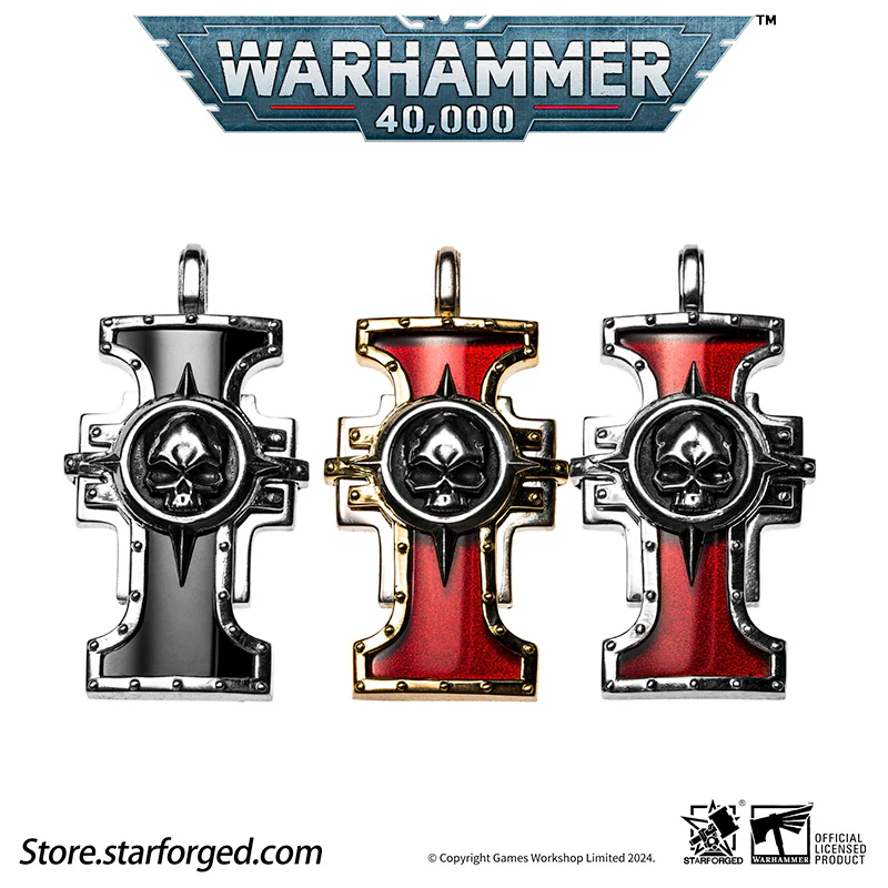 Warhammer 40K Inquisition Seal of the Holy Ordos Silver Pendant by Starforged - Image 7