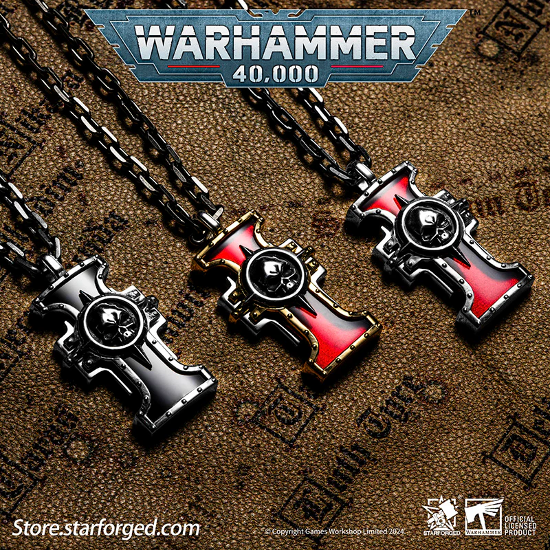 Warhammer 40K Inquisition Seal of the Holy Ordos Gold Pendant by Starforged - Image 5