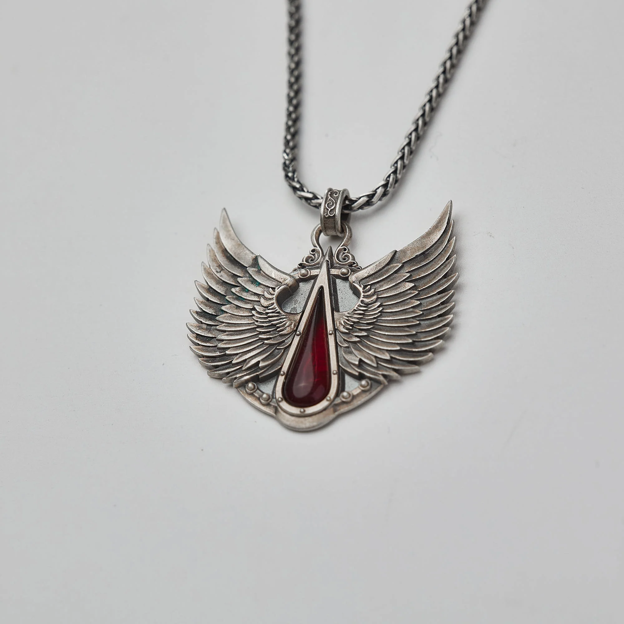 Warhammer 40K Blood Angels Wings Sanguine Pendant Necklace 925 Silver by Starforged - Image 5