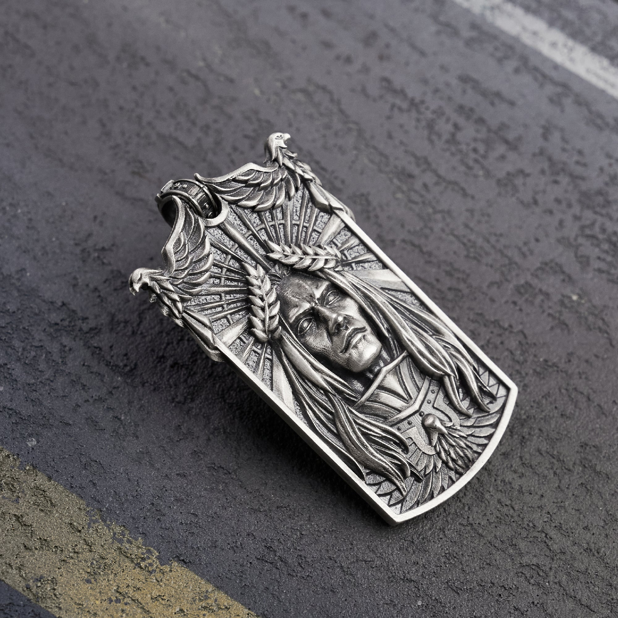 Starforged Imperator Magnifica Pendant Gold Sterling Silver Necklace Emperor of Mankind - Image 8