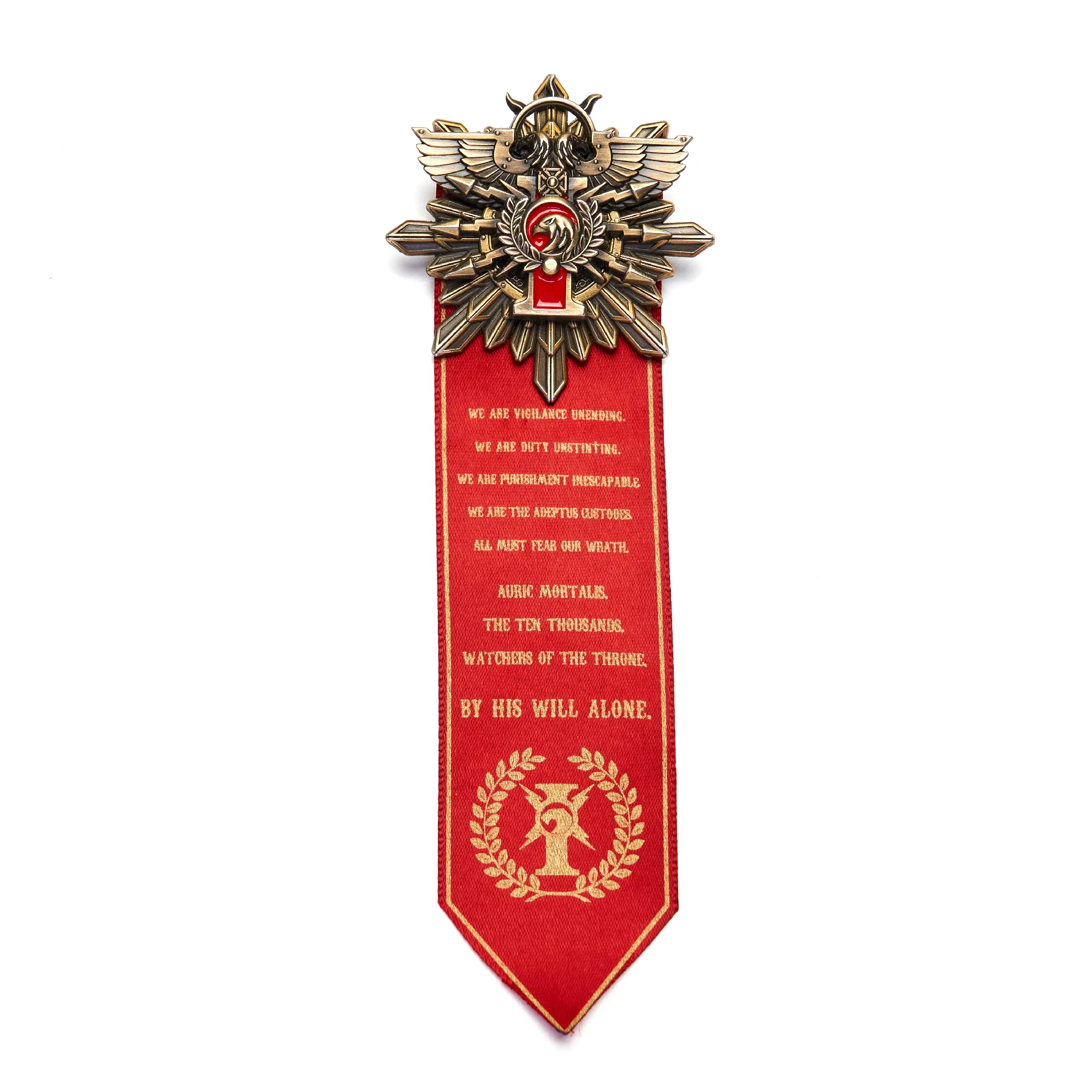 Starforged Brooch Mark of the Ten Thousand Golden Legion Adeptus Custodes Warhammer 40K Merchandise Pin Badge - Image 5