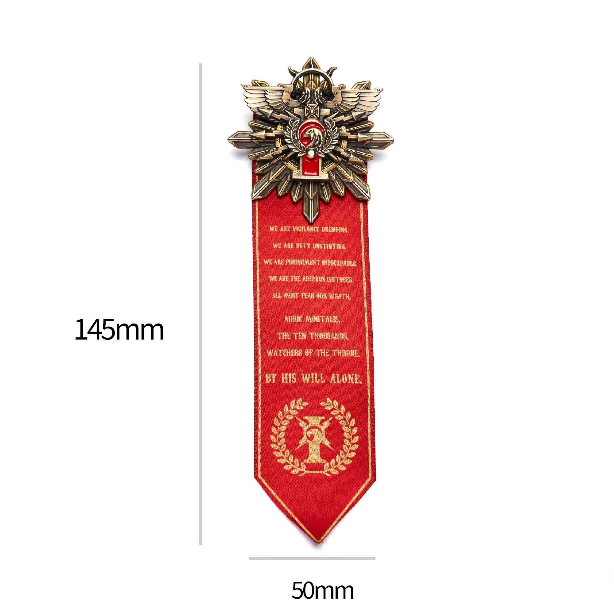 Starforged Brooch Mark of the Ten Thousand Golden Legion Adeptus Custodes Warhammer 40K Merchandise Pin Badge - Image 7