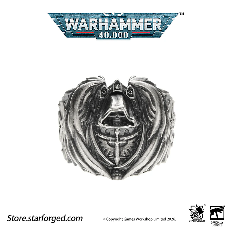 Starforged Warhammer 40K Dark Angel Ring Mark of HexagramMaton Lion King Men‘s ’Ring - Image 9