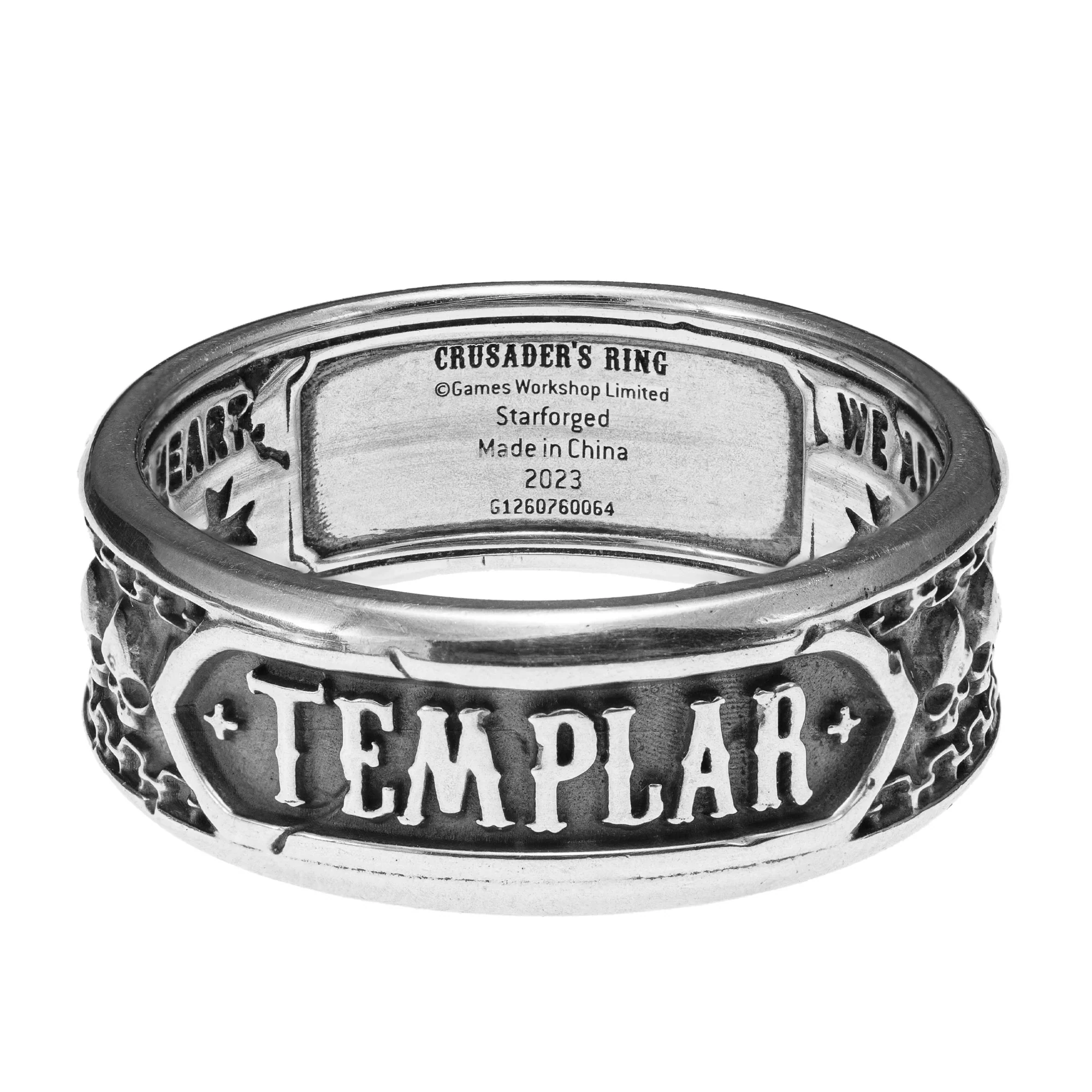 Black Templar Warhammer Ring of Crusader Vows Silver Empire Champion Ring Starforged - Image 10