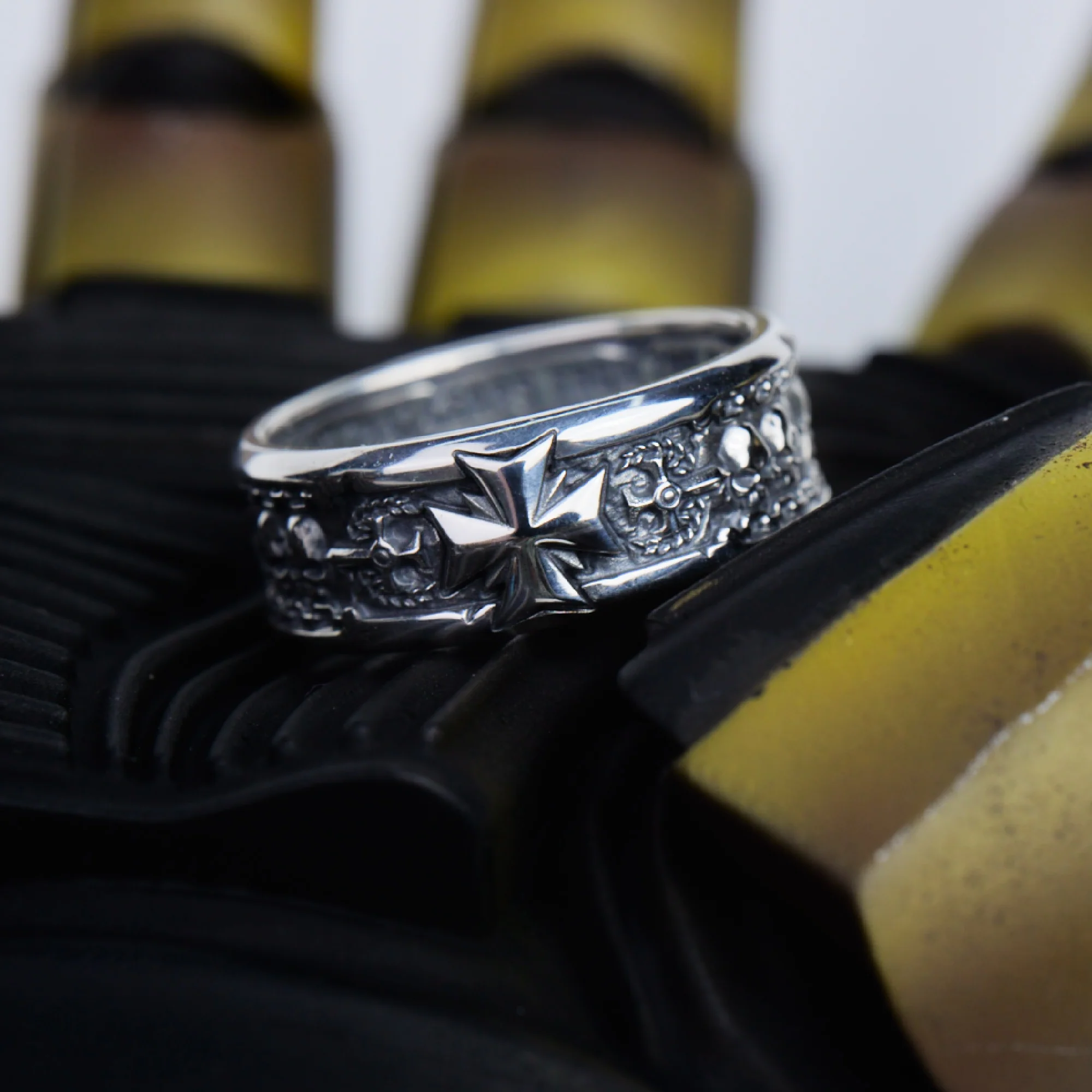 Black Templar Warhammer Ring of Crusader Vows Silver Empire Champion Ring Starforged - Image 7