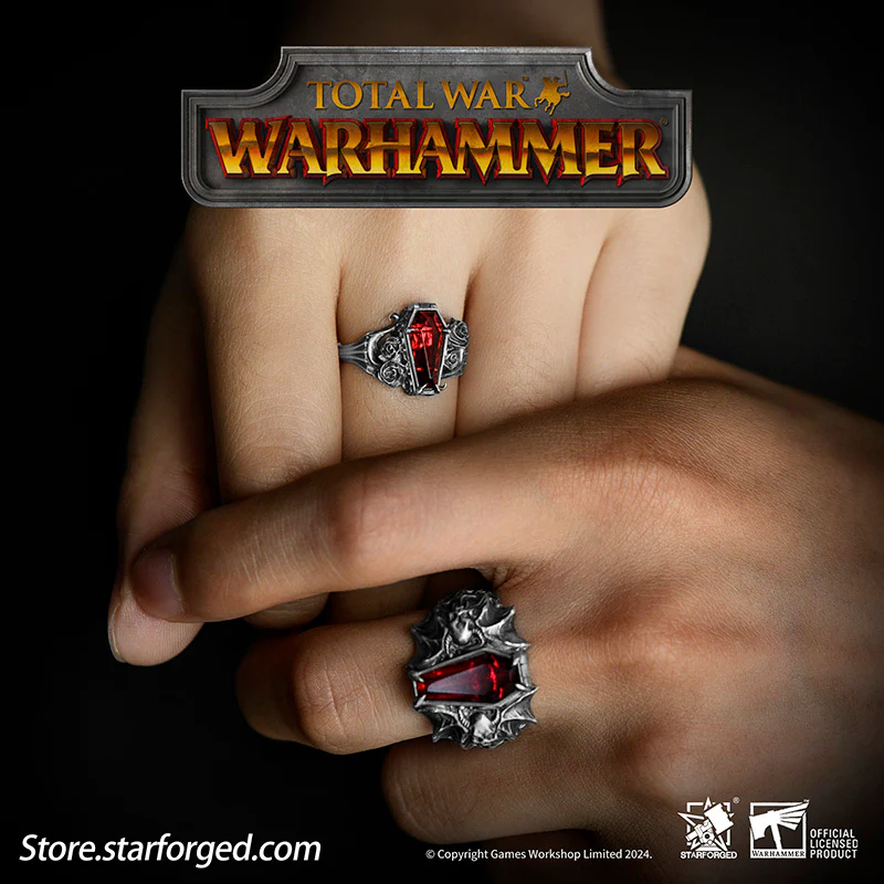 Rings of Immortal Oath Total War Warhammer III Isabella & Vlad Couple's Ring Starforged - Image 4