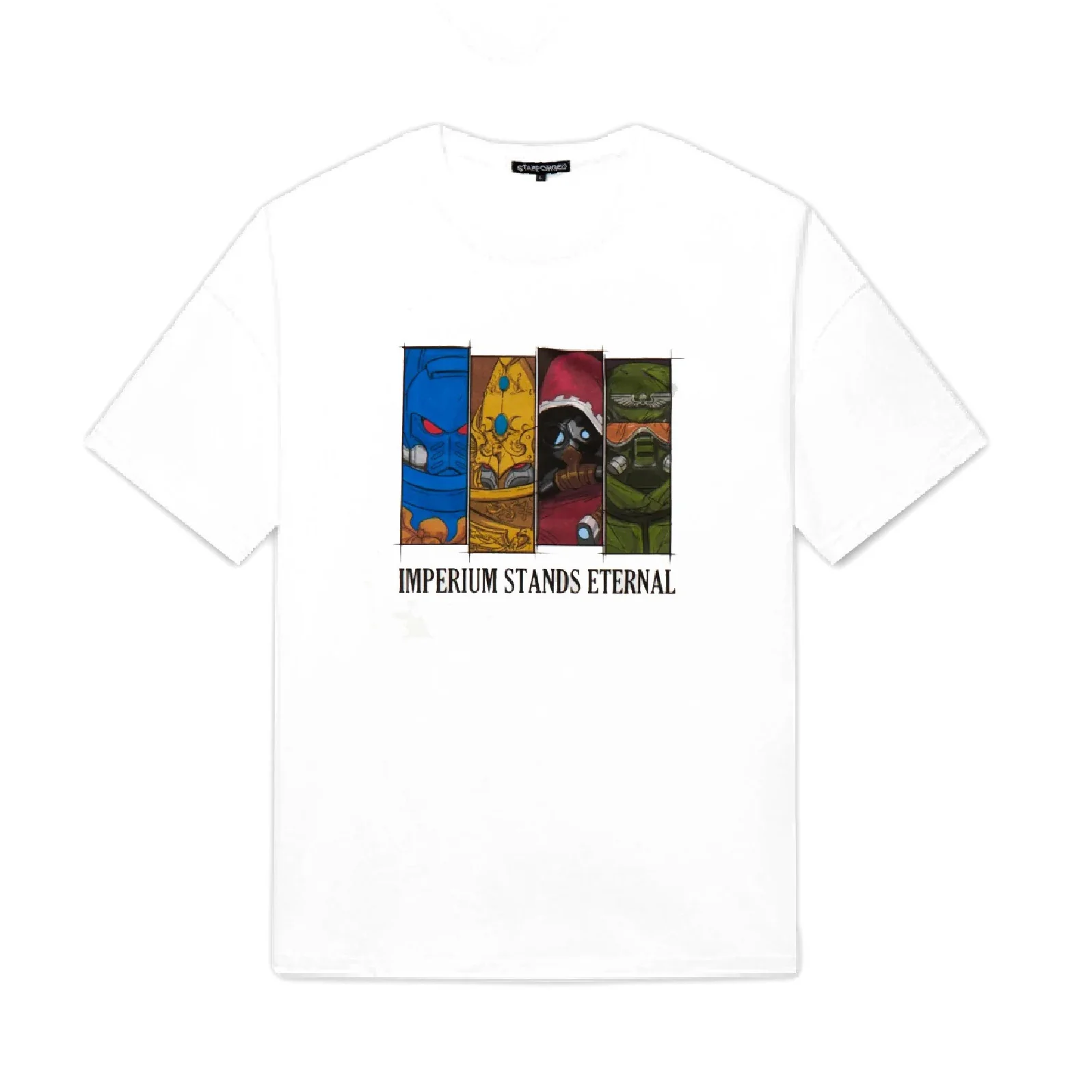 Warhammer 40000 Space MarinesThemed T-Shirt Imperial Might Astra Militarum Tee - Image 4