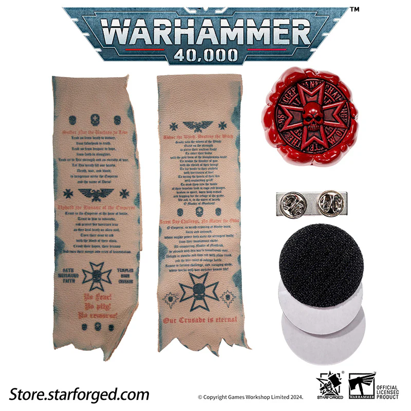 Warhammer 40000 Black Templars Purity Seals Cross badge Starforged - Image 9