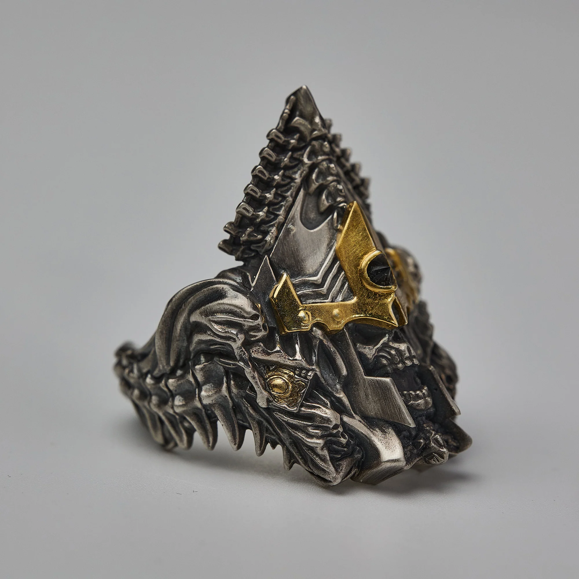 Warhammer Age of Sigmar Supreme Sigil of the Undead Gold Ring Nagash by Starforged - Image 3