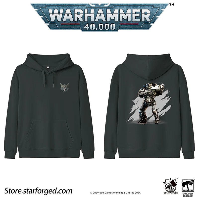 Starforged Warhammer 40K Honor Guard Series Themed Hoodie Space Marines 2 Men's Sweatshirts Other - Image 16
