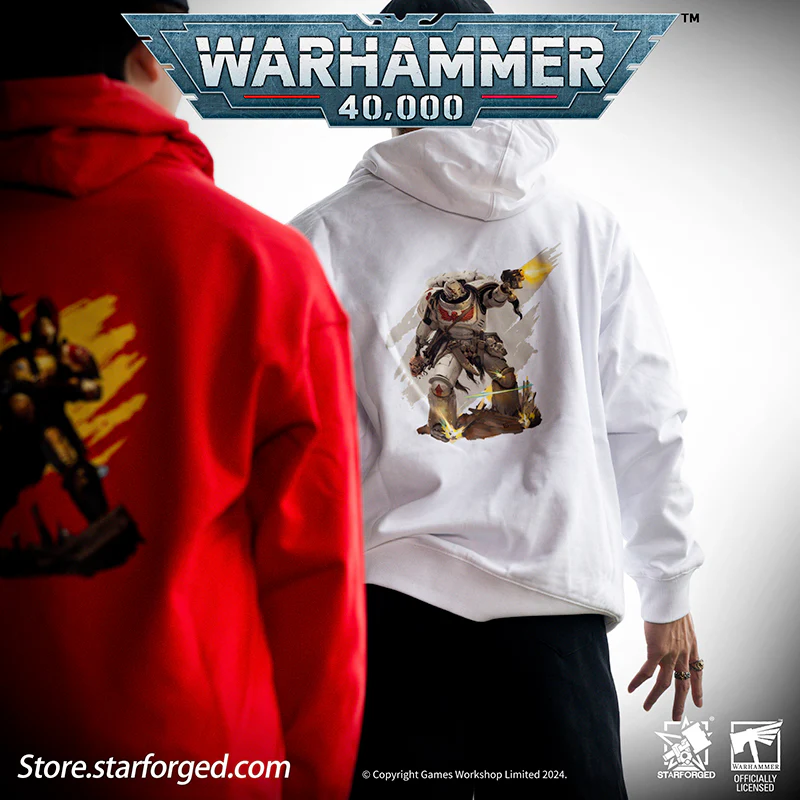 Starforged Warhammer 40K Honor Guard Series Themed Hoodie Space Marines 2 Men's Sweatshirts Other - Image 3