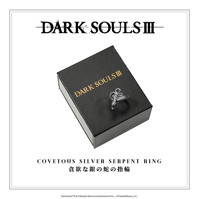 Starforged Covetous Silver Serpent Ring DARK SOULS Fashion Sterling Silver Ring Holiday Gift Game Props - Image 11