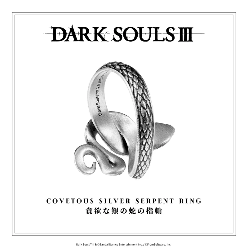Starforged Covetous Silver Serpent Ring DARK SOULS Fashion Sterling Silver Ring Holiday Gift Game Props - Image 7