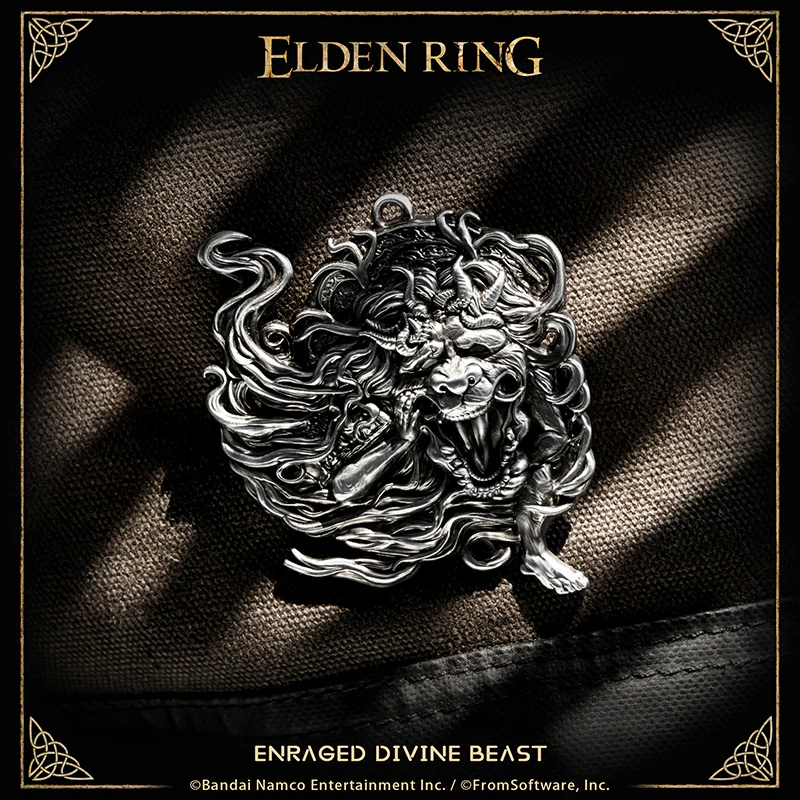 Starforged ELDEN RING Merchandise Enraged Divine Beast Amulet Pendant Officially Authorized - Image 3