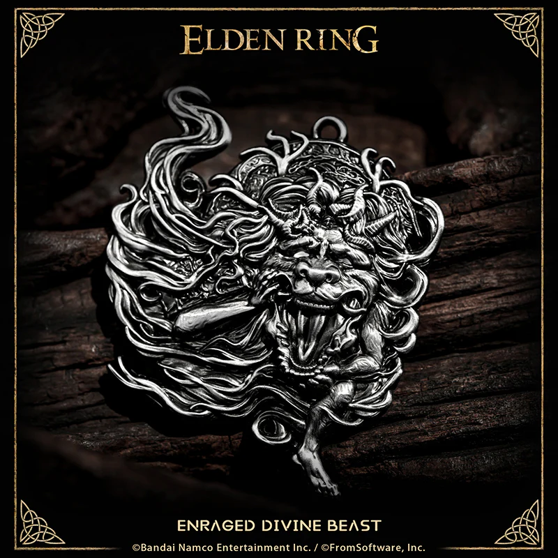 Starforged ELDEN RING Merchandise Enraged Divine Beast Amulet Pendant Officially Authorized - Image 4