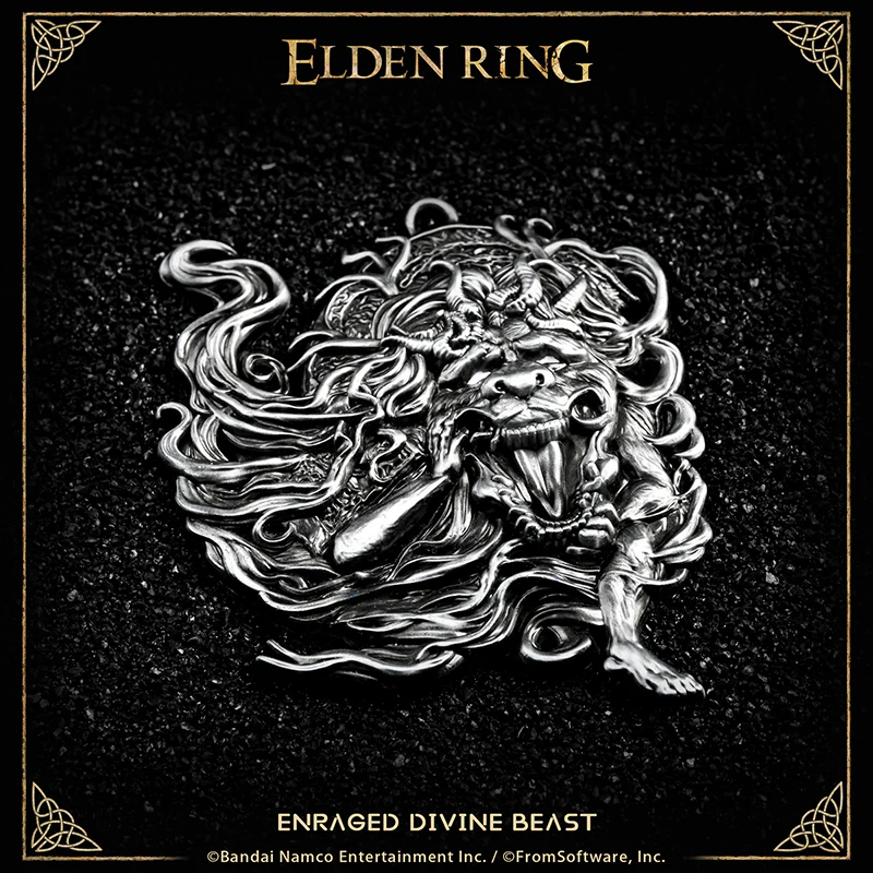 Starforged ELDEN RING Merchandise Enraged Divine Beast Amulet Pendant Officially Authorized - Image 5