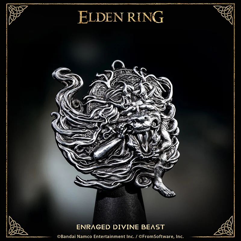 Starforged ELDEN RING Merchandise Enraged Divine Beast Amulet Pendant Officially Authorized - Image 6