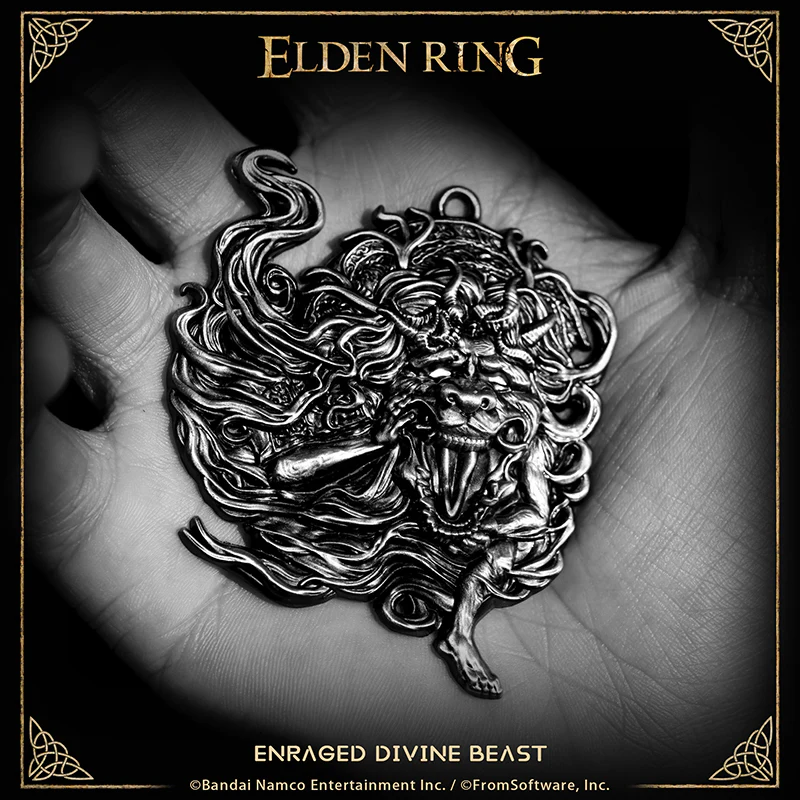 Starforged ELDEN RING Merchandise Enraged Divine Beast Amulet Pendant Officially Authorized - Image 7