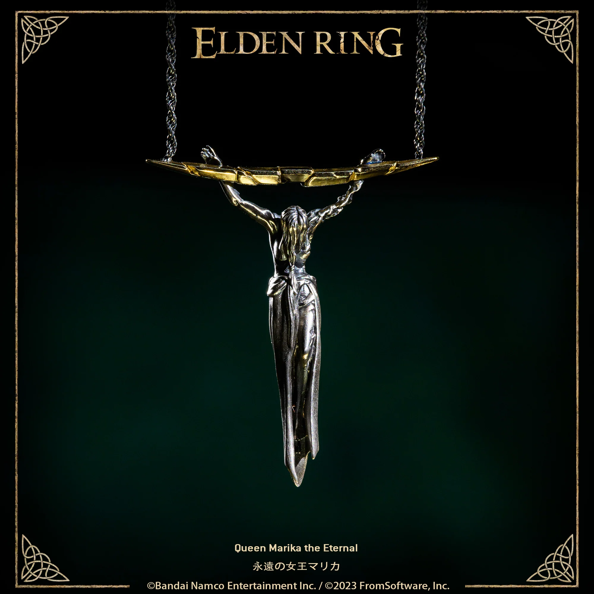 Starforged ELDEN RING Queen Marika the Eternal Gold Necklace Men's Jewelry Video Game Peripheral - Image 4
