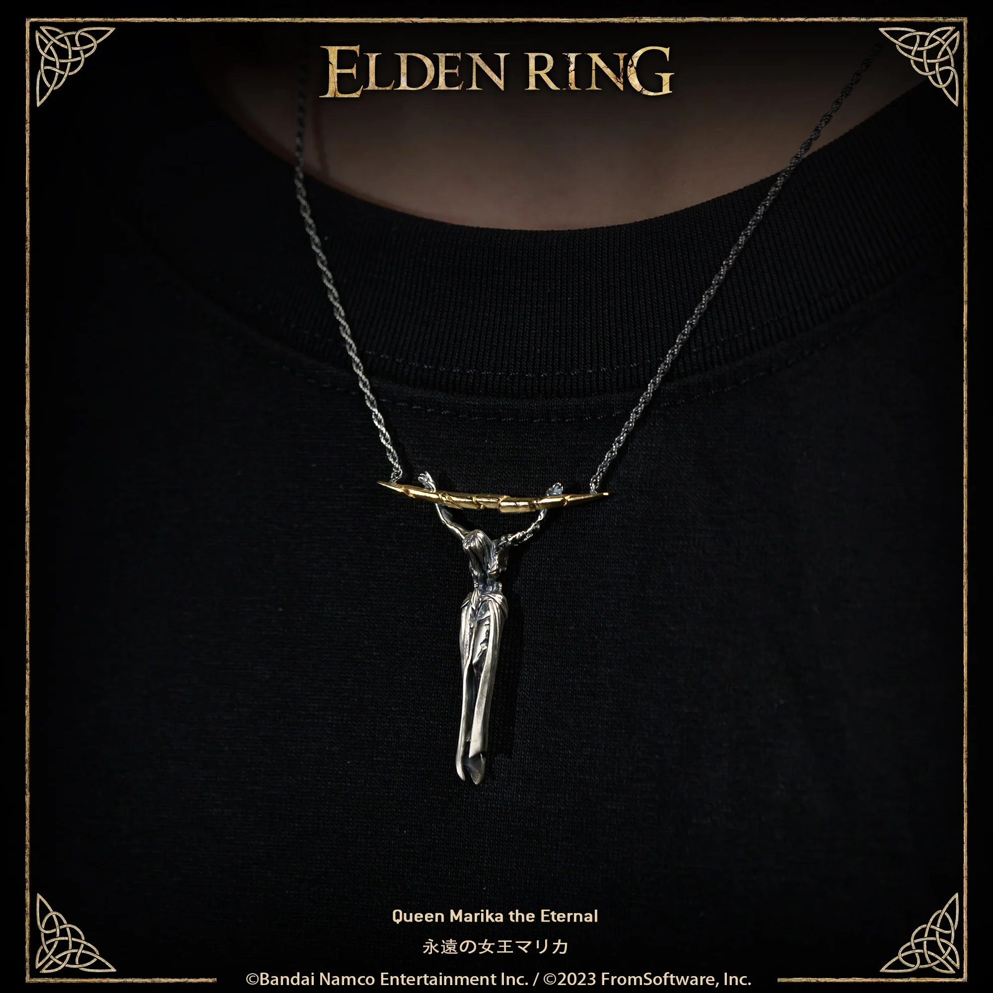 Starforged ELDEN RING Queen Marika the Eternal Gold Necklace Men's Jewelry Video Game Peripheral - Image 5