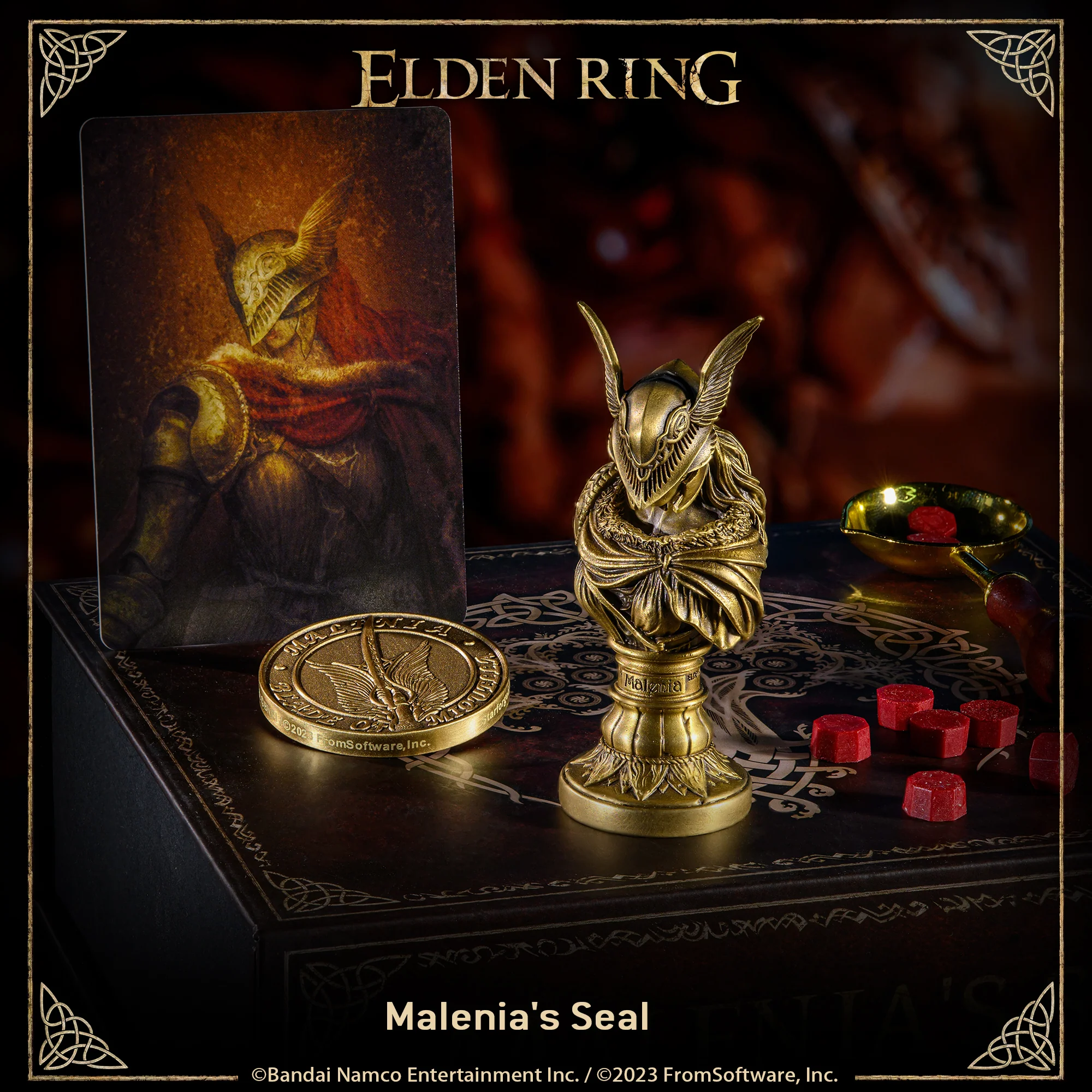 Starforged ELDEN RING Malenia Sealing Wax Statue Commemorative coins genuine authorized 1 set Other - Image 4