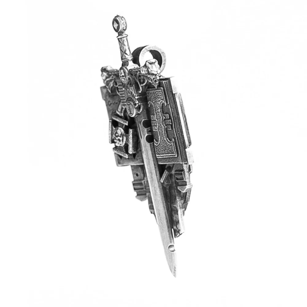 Starforged Grey Knights Exorcism Scripture Warhammer 40K Sterling Silver Necklace Space Marine - Image 3