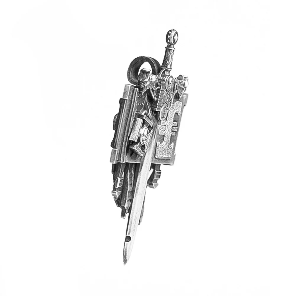 Starforged Grey Knights Exorcism Scripture Warhammer 40K Sterling Silver Necklace Space Marine - Image 4