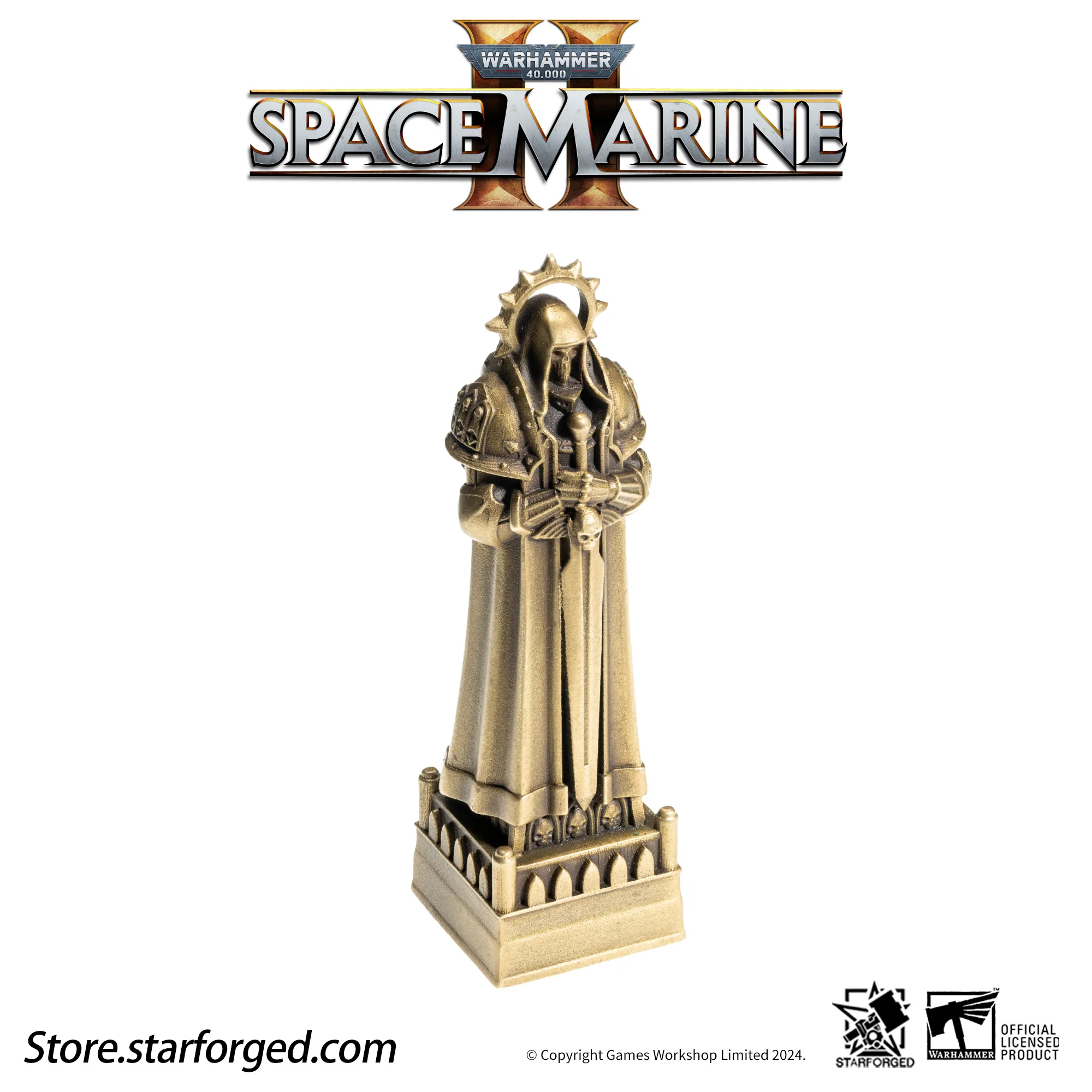 Starforged Imperial Inquisitor Statue Keycap Warhammer 40K Space Marine II Keyboard Men's Accessories Other - Image 9