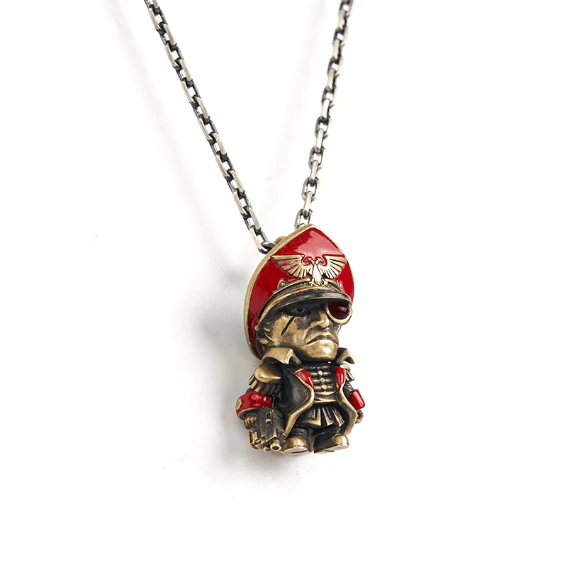 Starforged Pocket Commissar Couple Necklace Warhammer 40000 Gifts Silver Jewelry Pendant - Image 4