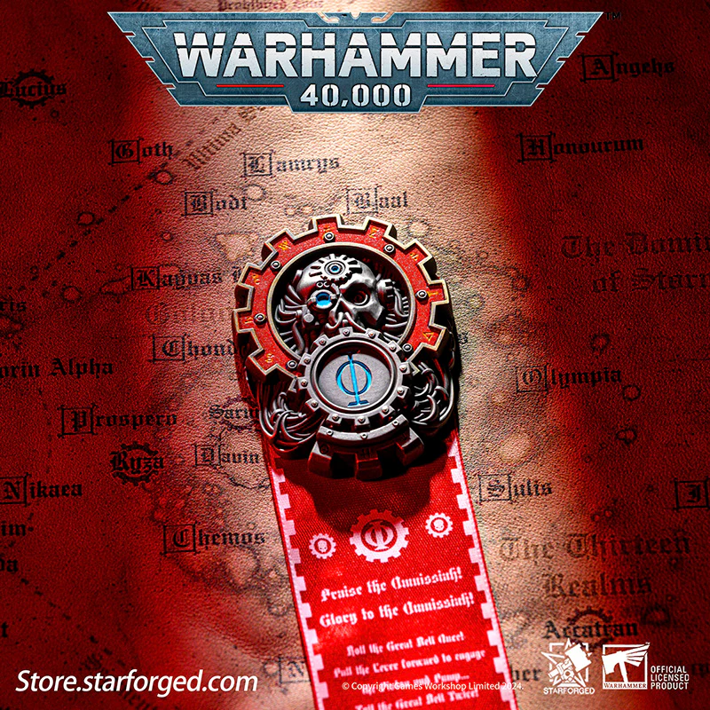 Starforged Seal of Omnissiah Machine God Deus Mechanicus Men's Brooch Pin Badge Backpack Clothing Accessories Warhammer 40K - Image 13