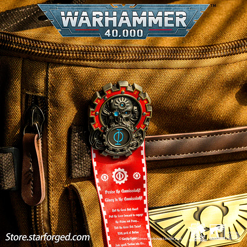 Starforged Seal of Omnissiah Machine God Deus Mechanicus Men's Brooch Pin Badge Backpack Clothing Accessories Warhammer 40K - Image 14