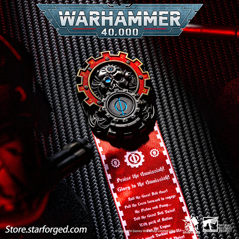 Starforged Seal of Omnissiah Machine God Deus Mechanicus Men's Brooch Pin Badge Backpack Clothing Accessories Warhammer 40K - Image 3