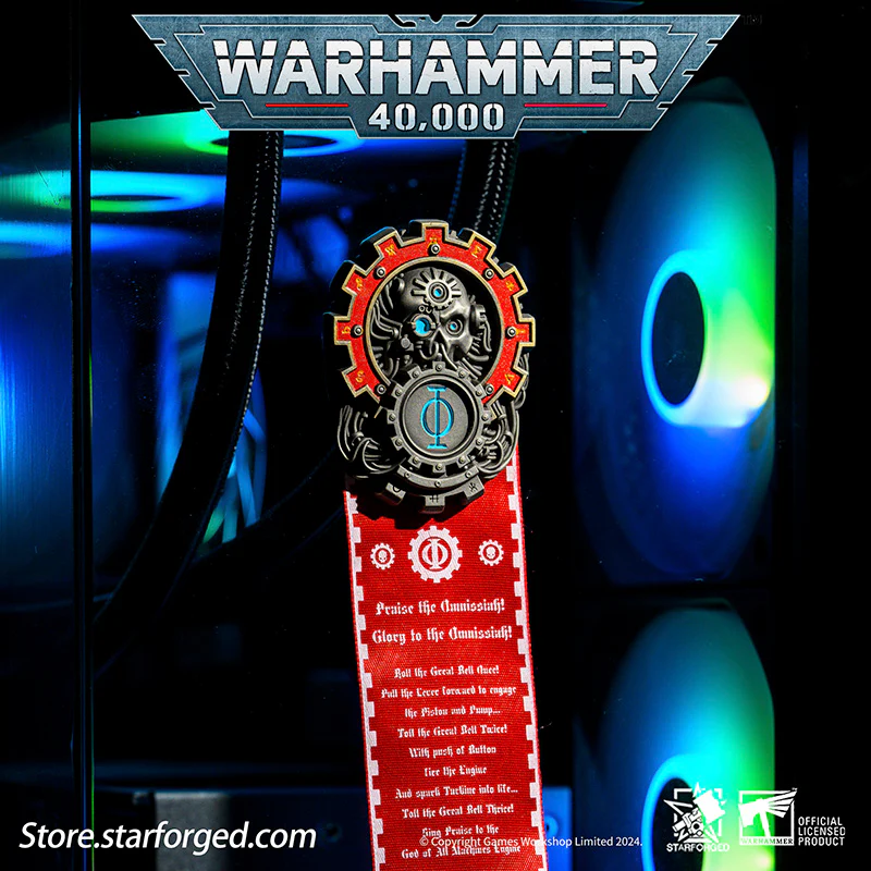 Starforged Seal of Omnissiah Machine God Deus Mechanicus Men's Brooch Pin Badge Backpack Clothing Accessories Warhammer 40K - Image 5