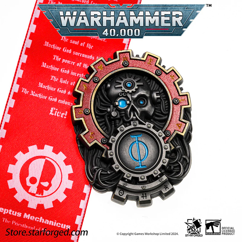 Starforged Seal of Omnissiah Machine God Deus Mechanicus Men's Brooch Pin Badge Backpack Clothing Accessories Warhammer 40K - Image 9