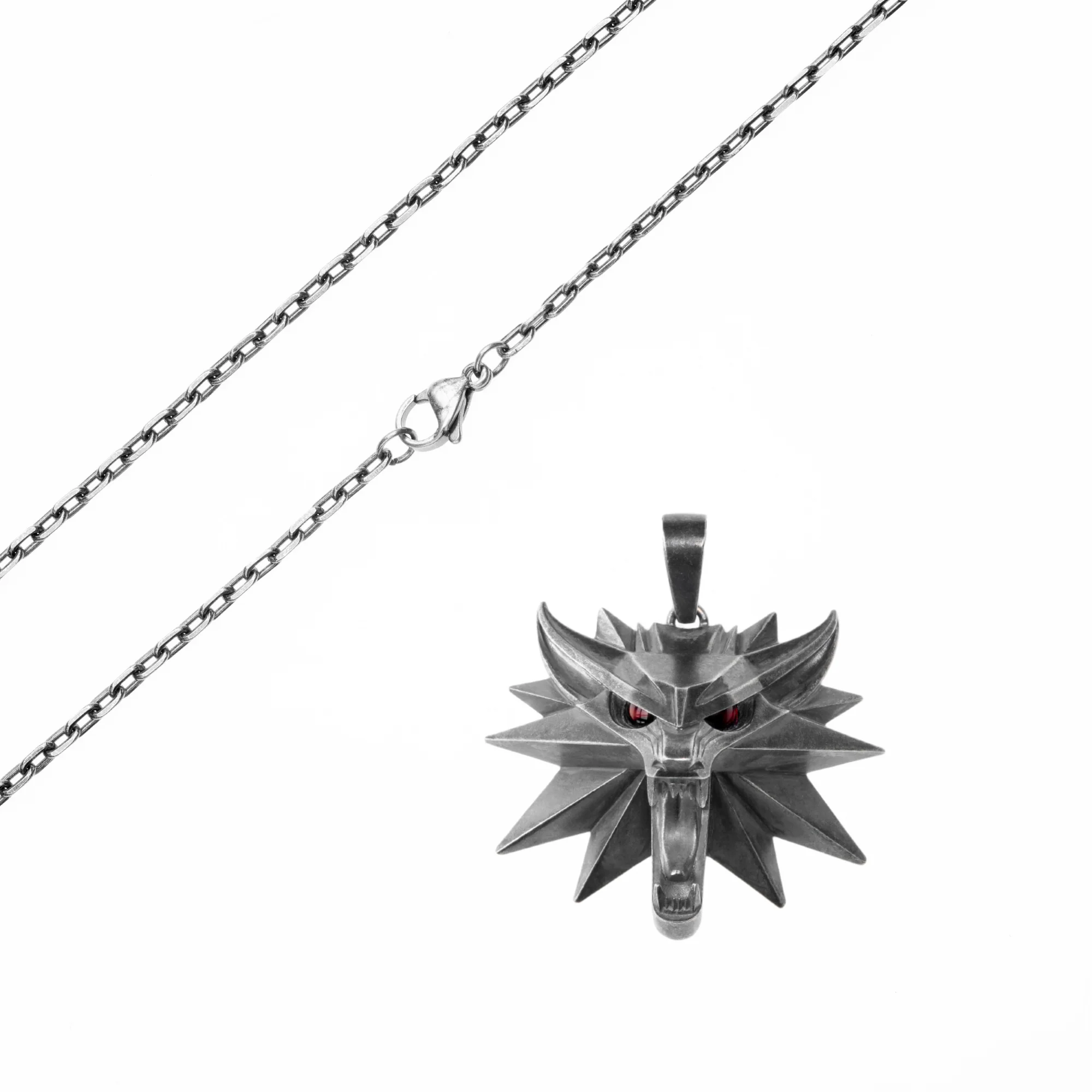 Starforged The Witcher 3: Wild Hunt The Witcher Wolf School Medallion Silver Pendant Game Merchandise Officially Authorized - Image 12