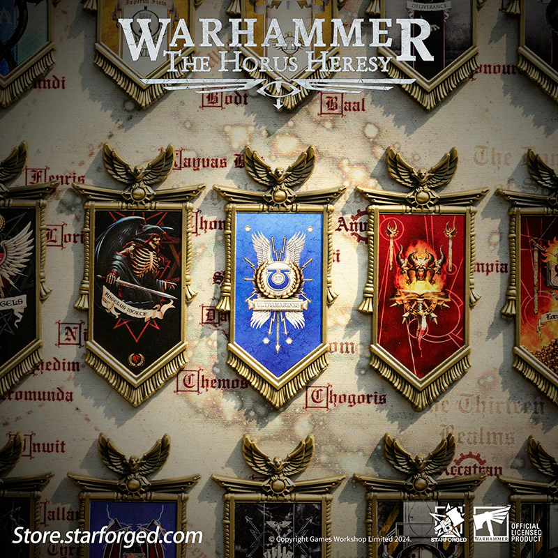 Starforged Warhammer 30K Horus Heresy Space Marine 2 Legion Fridge Magnet Chaos Official License Other - Image 31