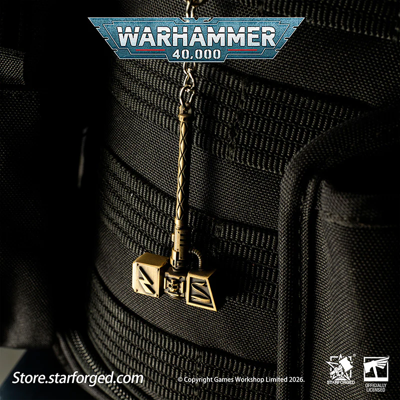 Starforged Warhammer 40000 Thunder hammer & Thunderhead KeyChain Space Marines Astartes WH40 Jewelry - Image 3