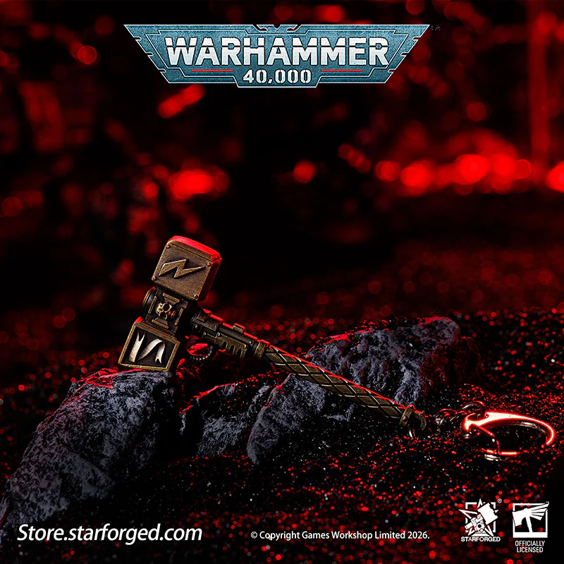 Starforged Warhammer 40000 Thunder hammer & Thunderhead KeyChain Space Marines Astartes WH40 Jewelry - Image 4