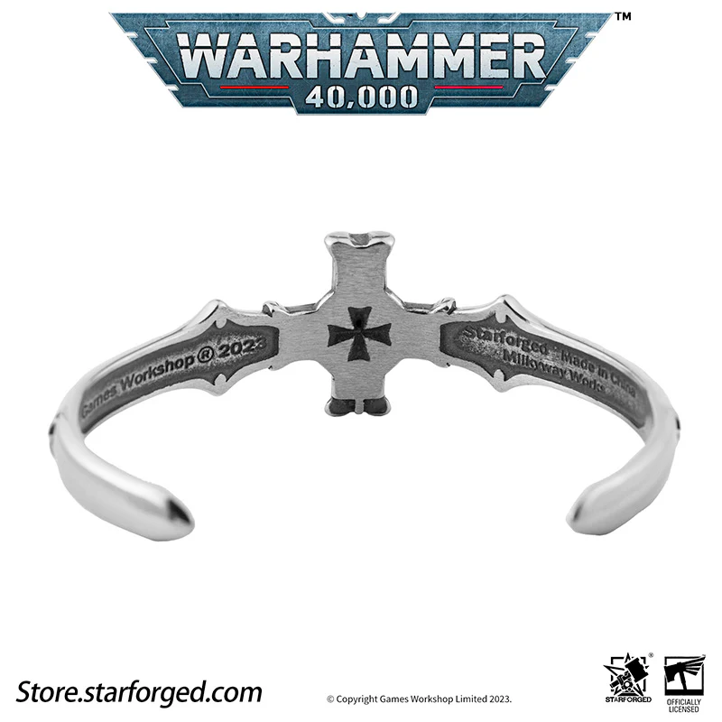 Starforged Warhammer 40K Black Templars Emperor's Champion Bracelet Men's Vintage Fashion Trends Wristband Other - Image 10