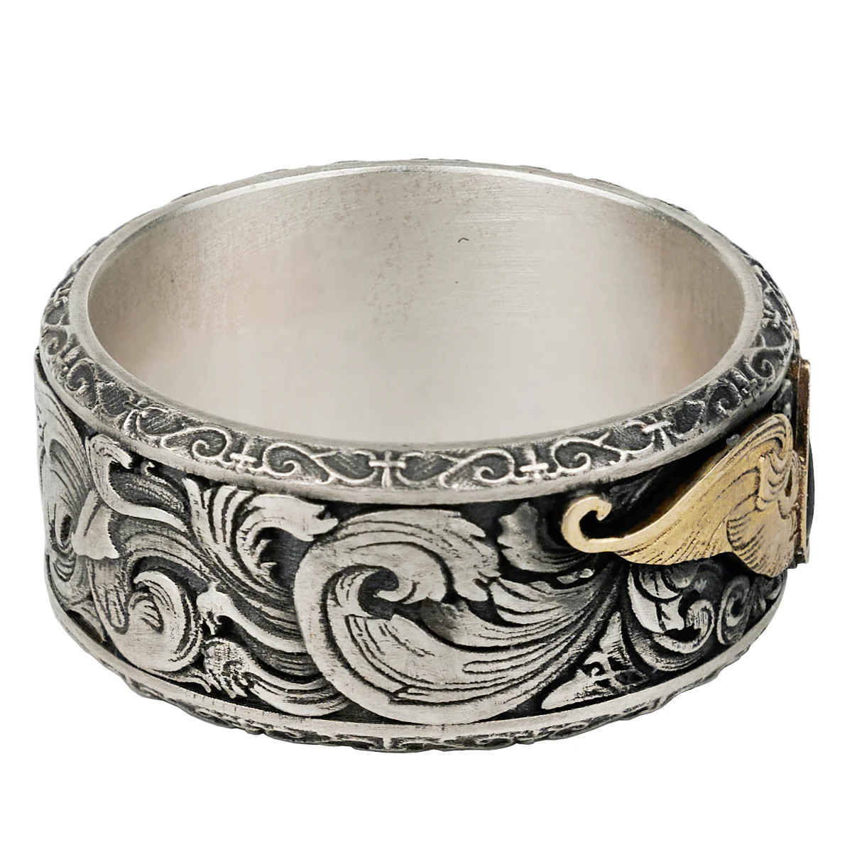 Starforged Warhammer 40K Blood Angels of Sanguinius Space Marines Men's Fashion Jewelry Gold Rings - Image 4