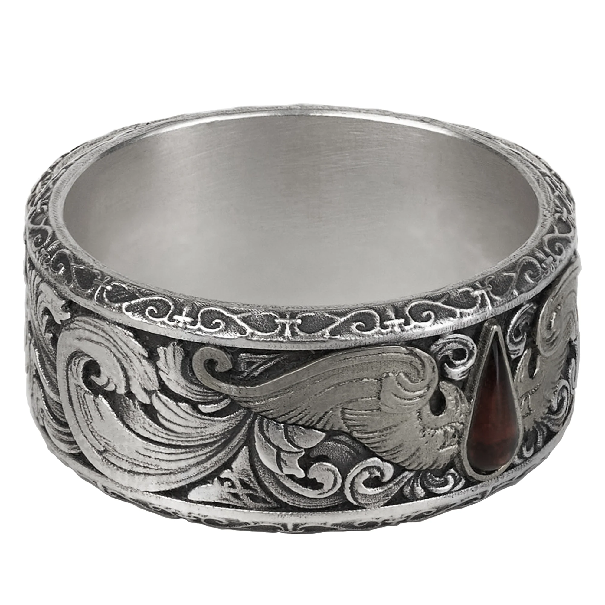 Starforged Warhammer 40K Blood Angels of Sanguinius Space Marines Men's Fashion Jewelry Sterling Silver Rings - Image 3
